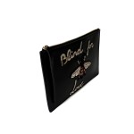 Gucci Blind for Love Bee Embroidered Leather Pouch